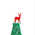 FQ marca feliz decoración hecha a mano personalizada 3d feliz navidad tarjeta